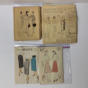 Vintage Sewing Patterns‎ Skirts Assorted Sizes Lot of 5